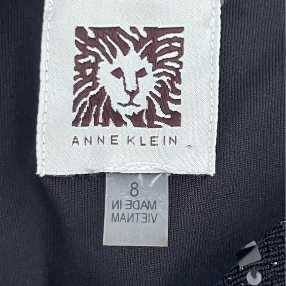 ❌SOLD ❌Anne Klein High Waist Wide Leg Black Sequins Jumpsuit with tie Waist size - Picture 9 of 10